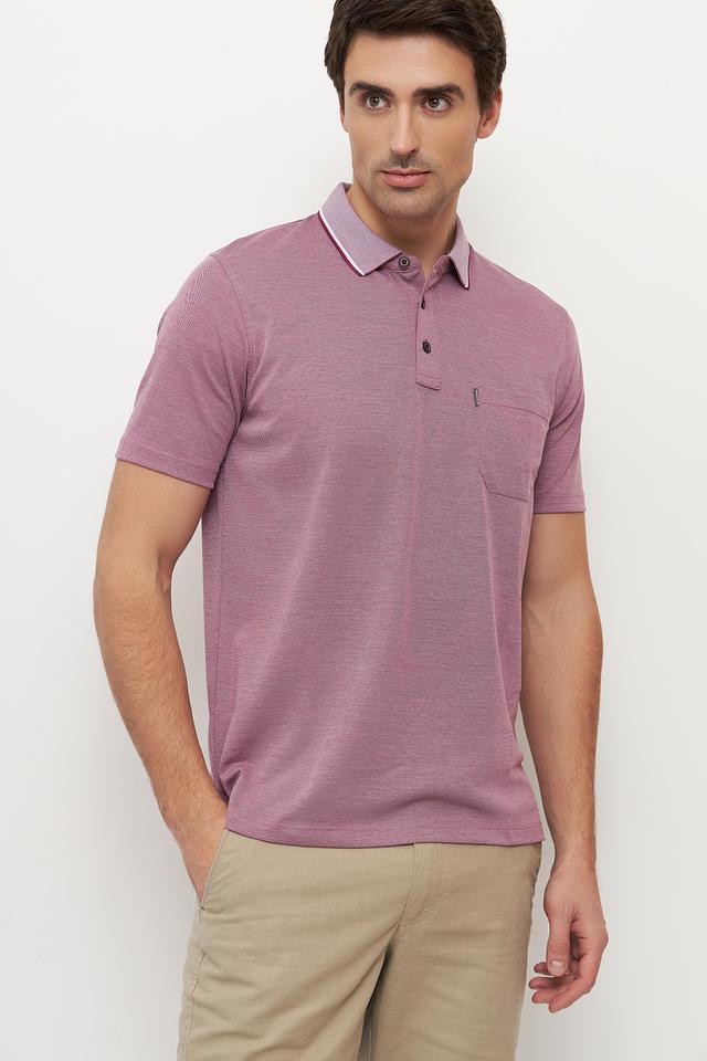 Поло Casa Moda с контрастным воротником