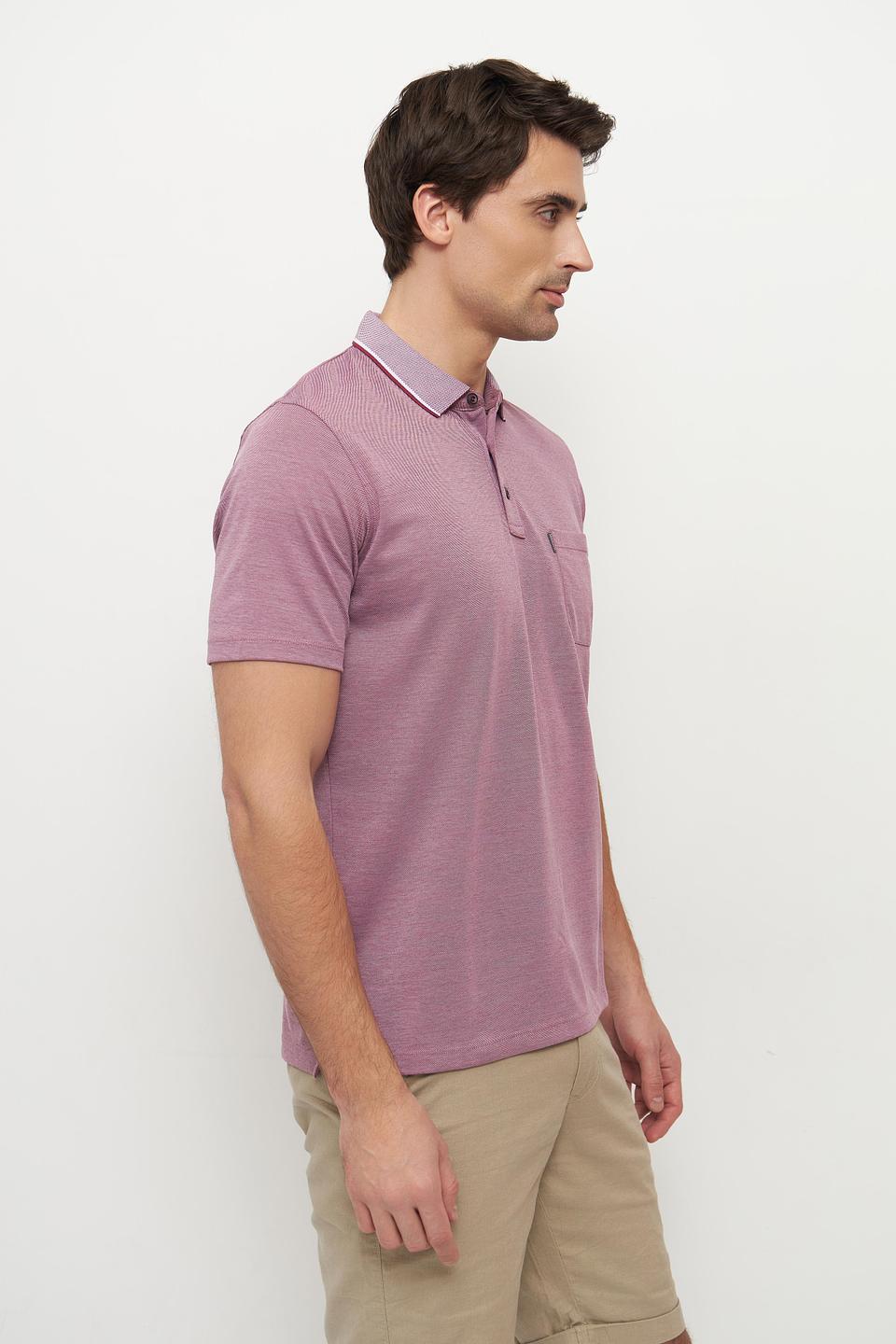 Поло Casa Moda с контрастным воротником