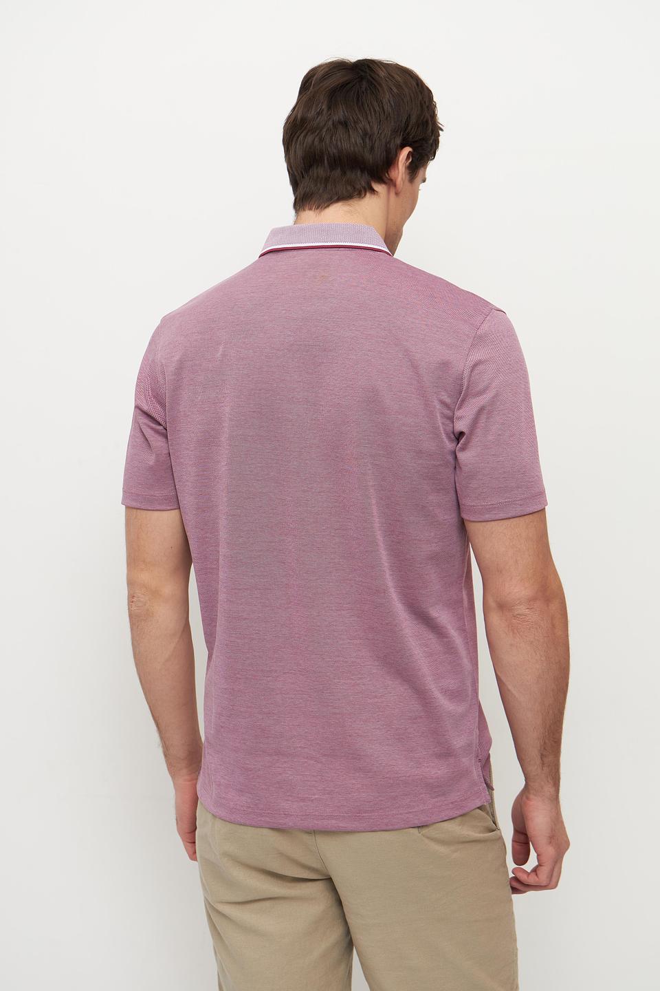 Поло Casa Moda с контрастным воротником