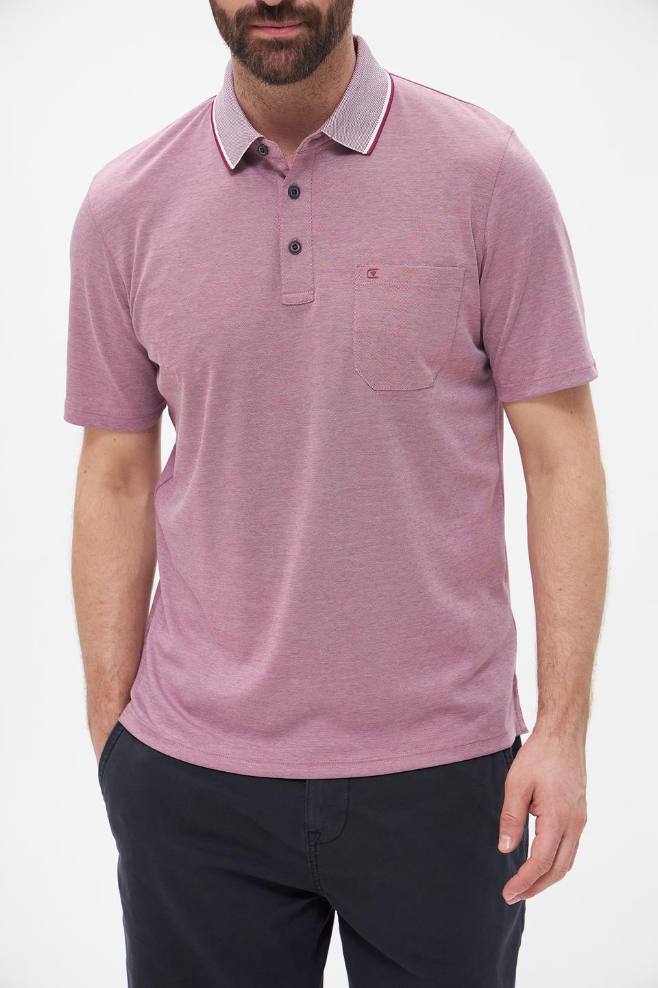 Поло Casa Moda с контрастным воротником