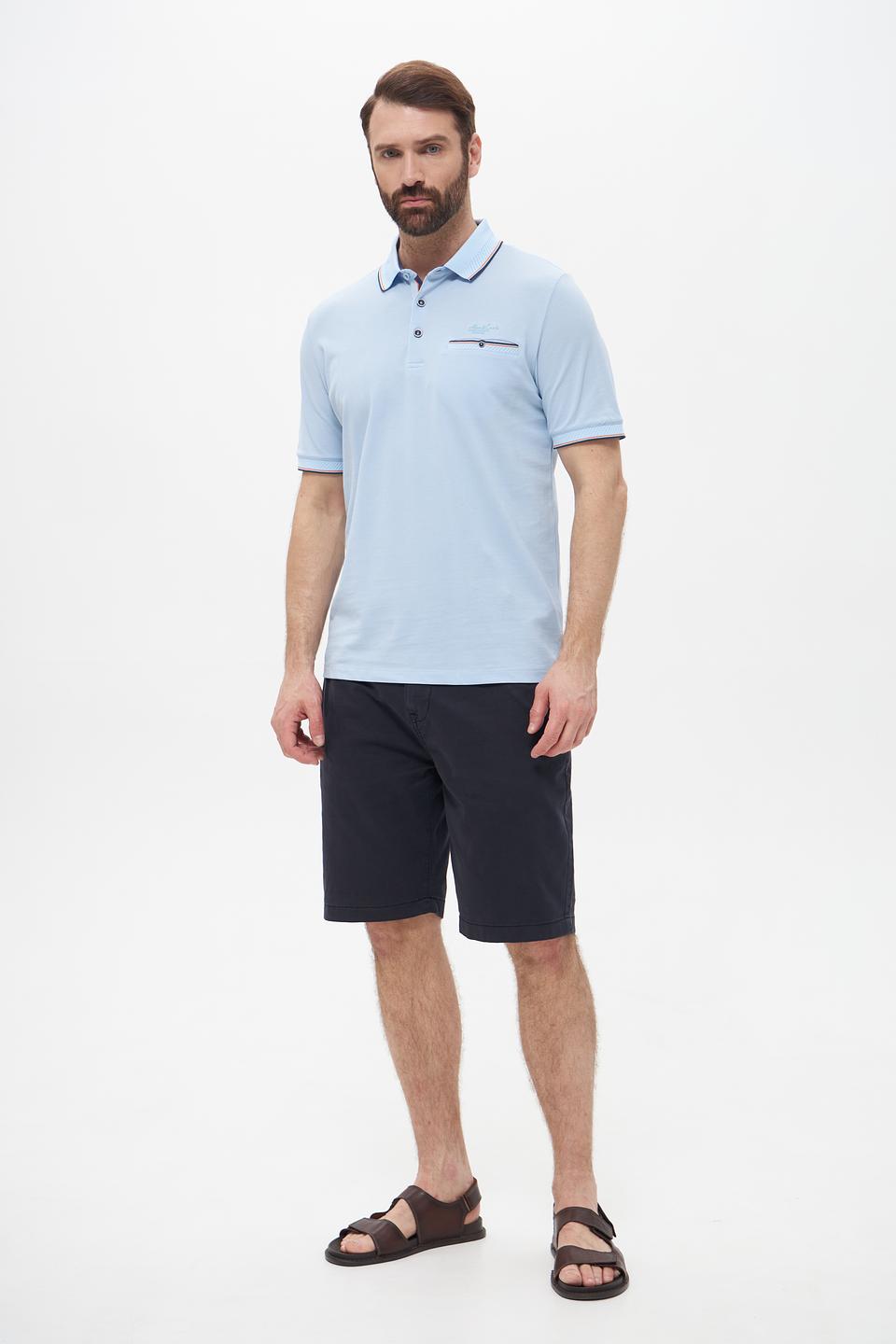 Поло Monte Carlo голубое