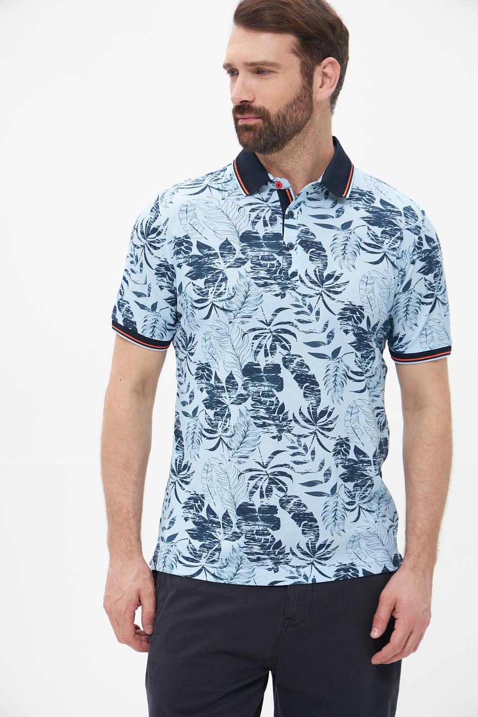 Поло Monte Carlo с тропическим принтом