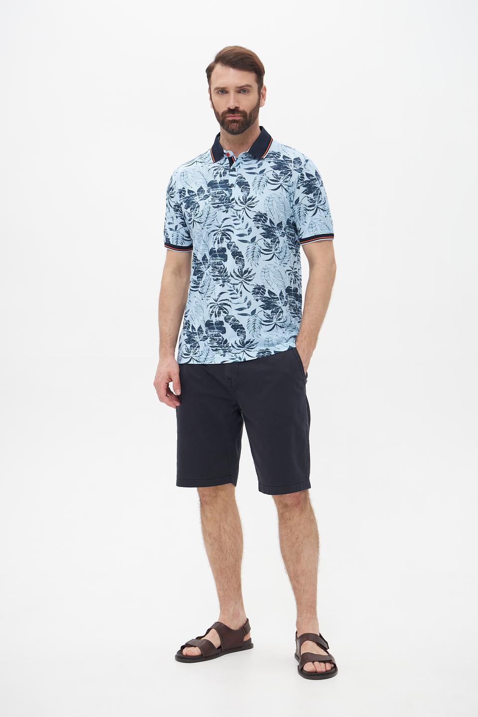 Поло Monte Carlo с тропическим принтом