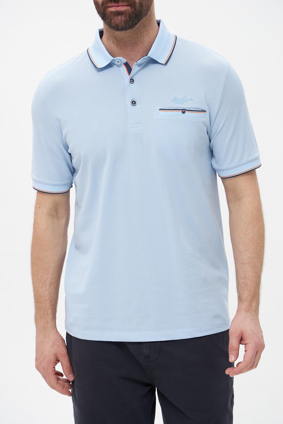 Поло Monte Carlo голубое