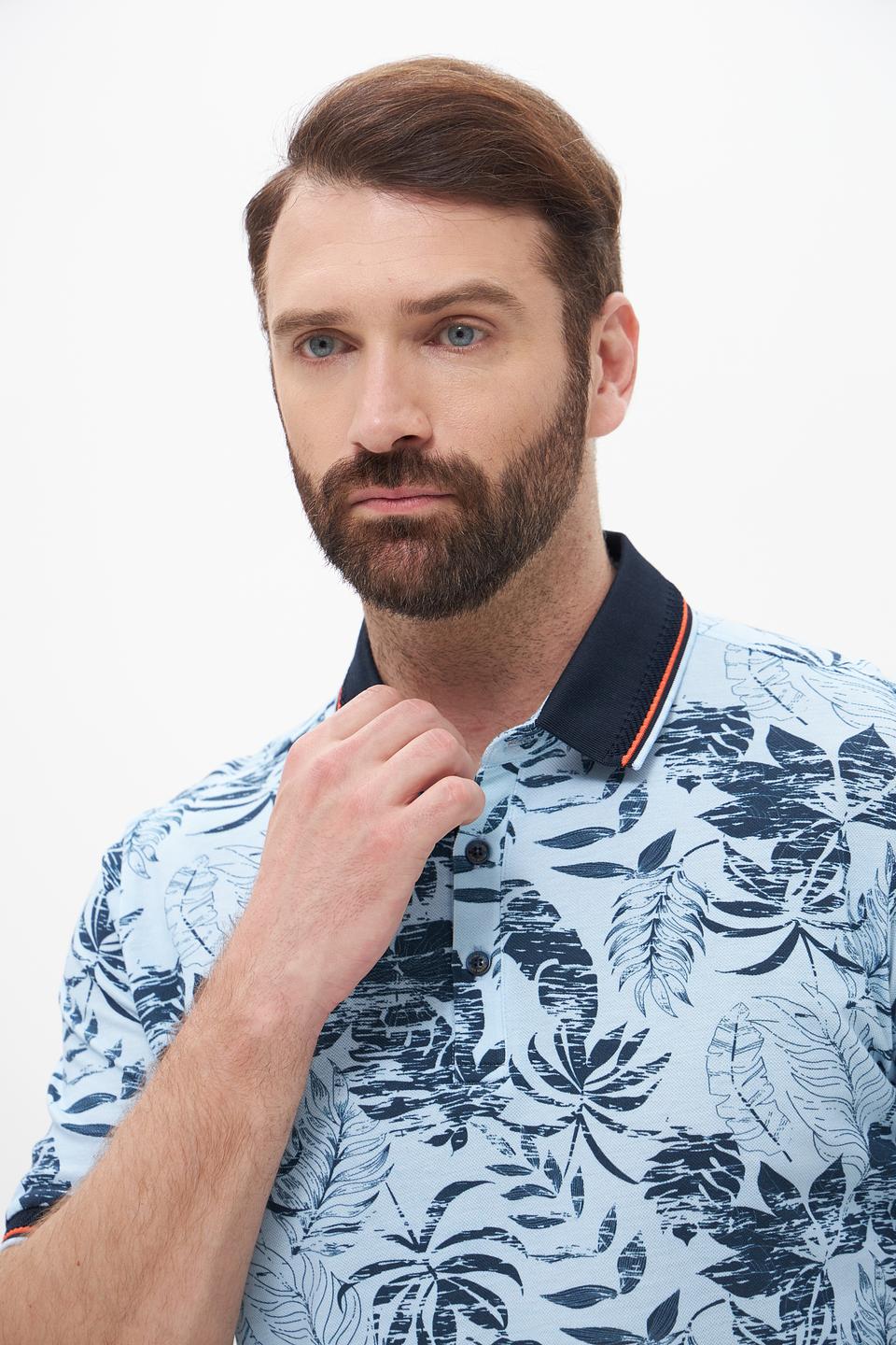 Поло Monte Carlo с тропическим принтом