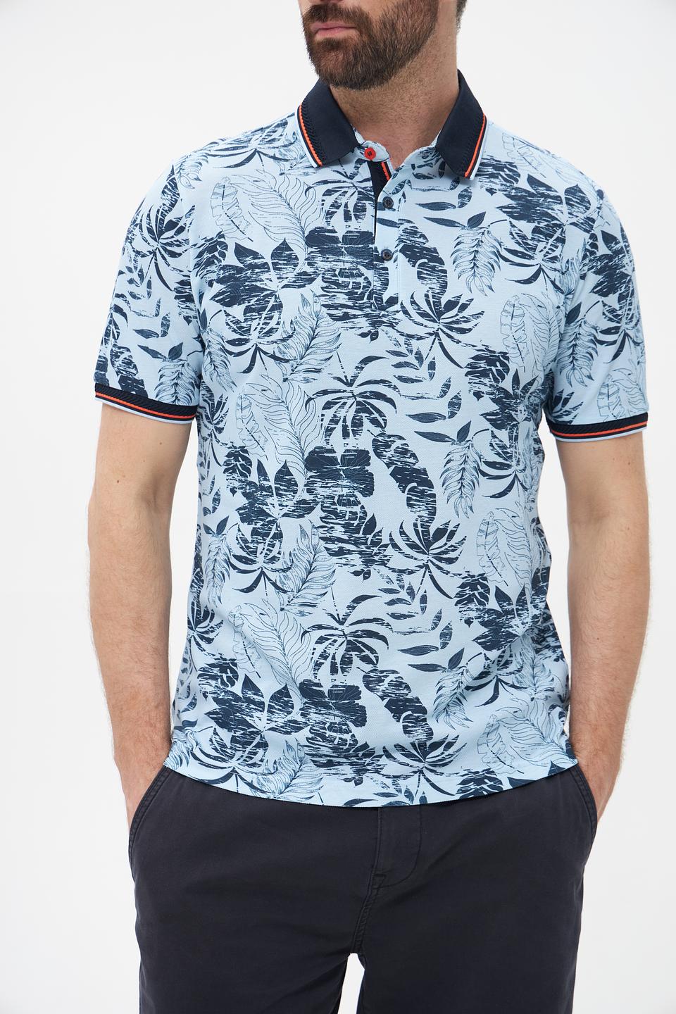 Поло Monte Carlo с тропическим принтом