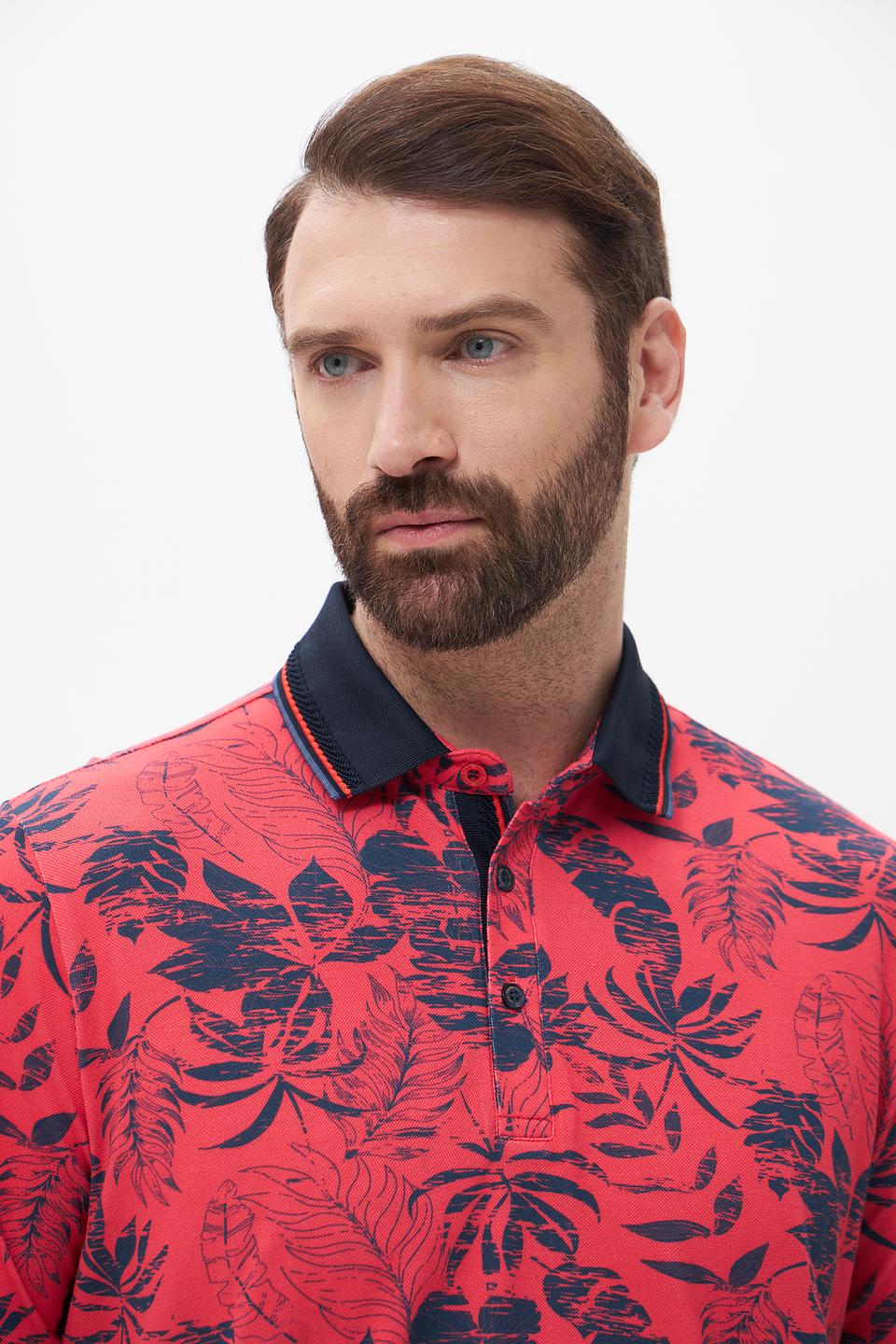 Поло Monte Carlo с тропическим принтом