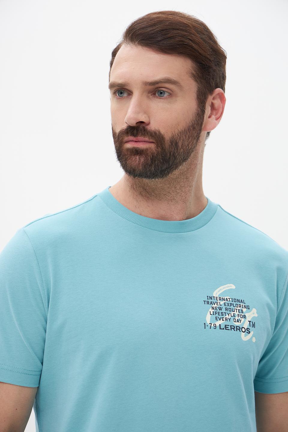 Футболка Lerros с принтом бирюзовая