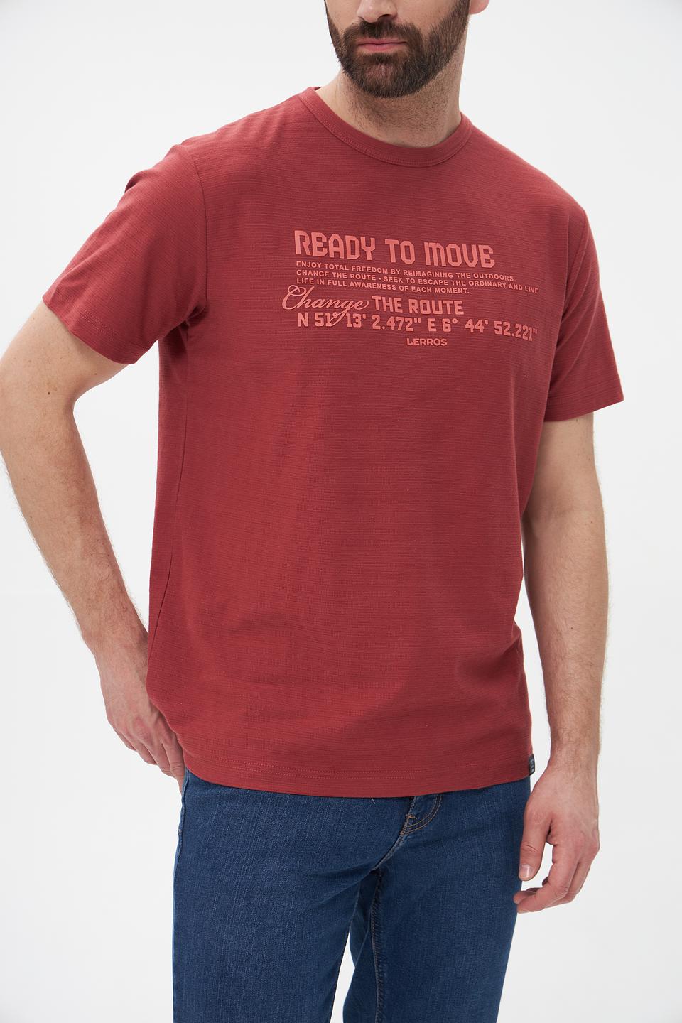 Футболка Lerros с принтом терракотовый
