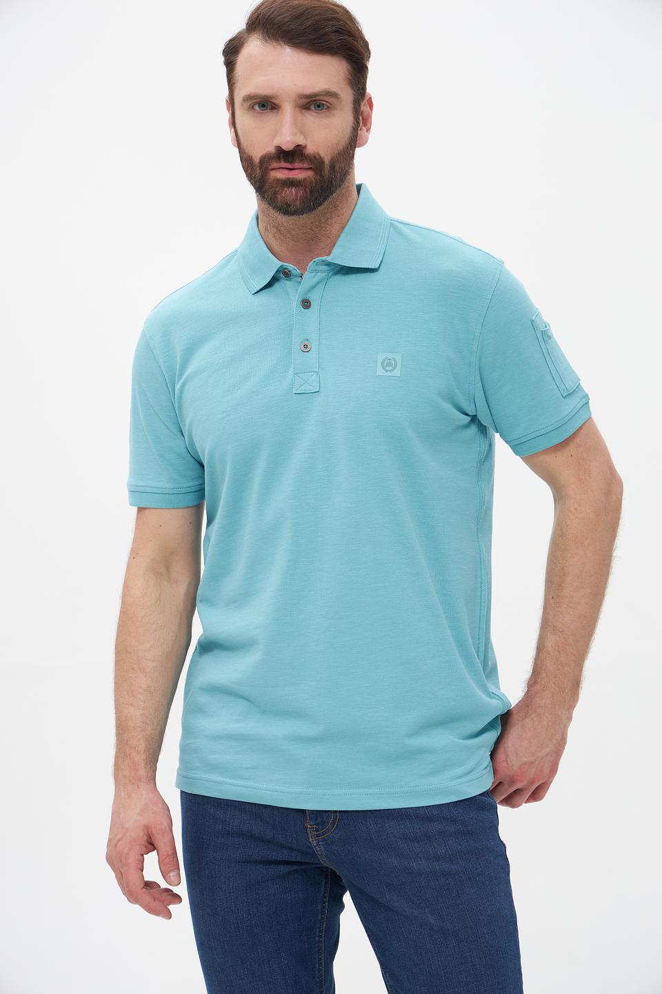 Поло Lerros бирюзовое