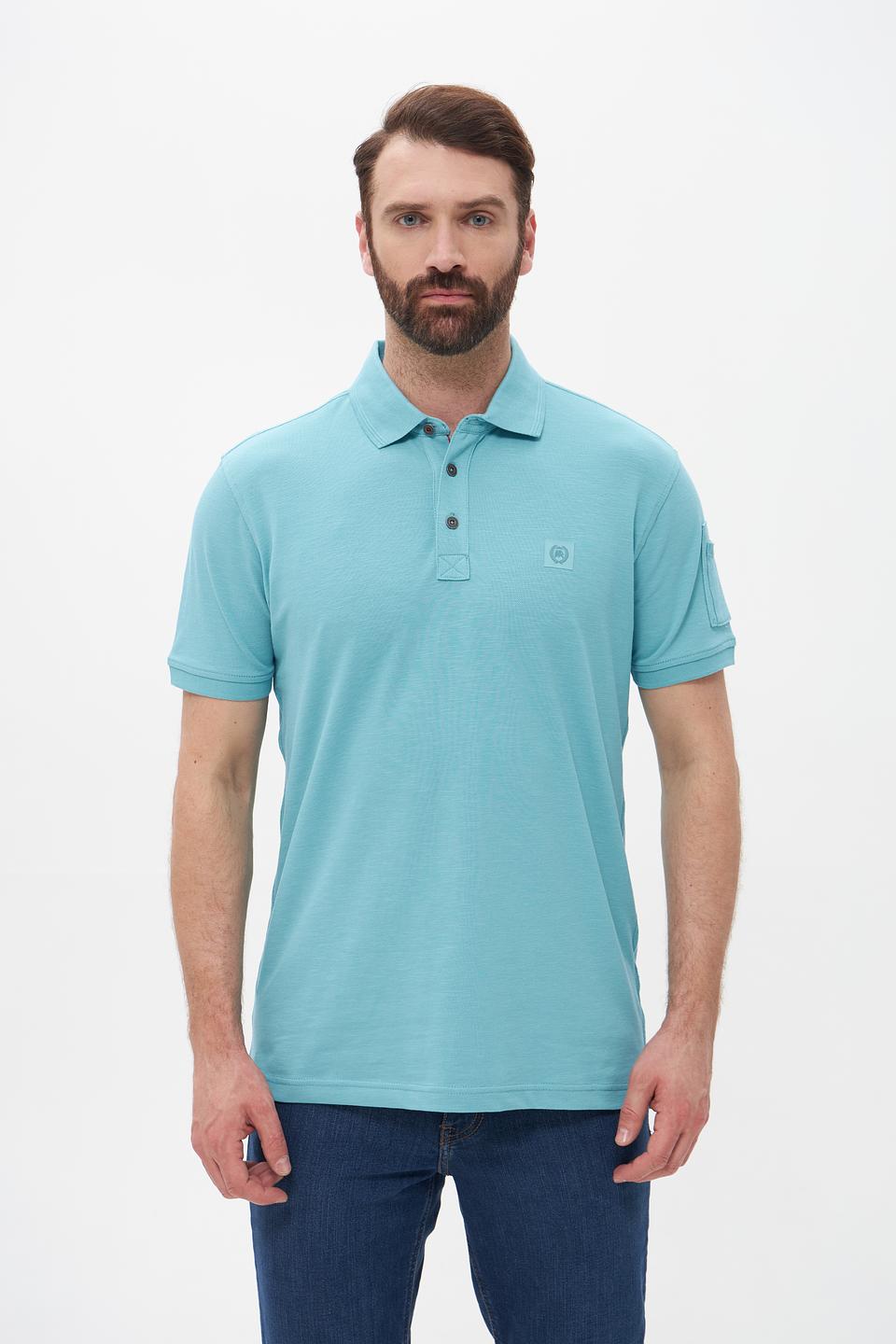 Поло Lerros бирюзовое