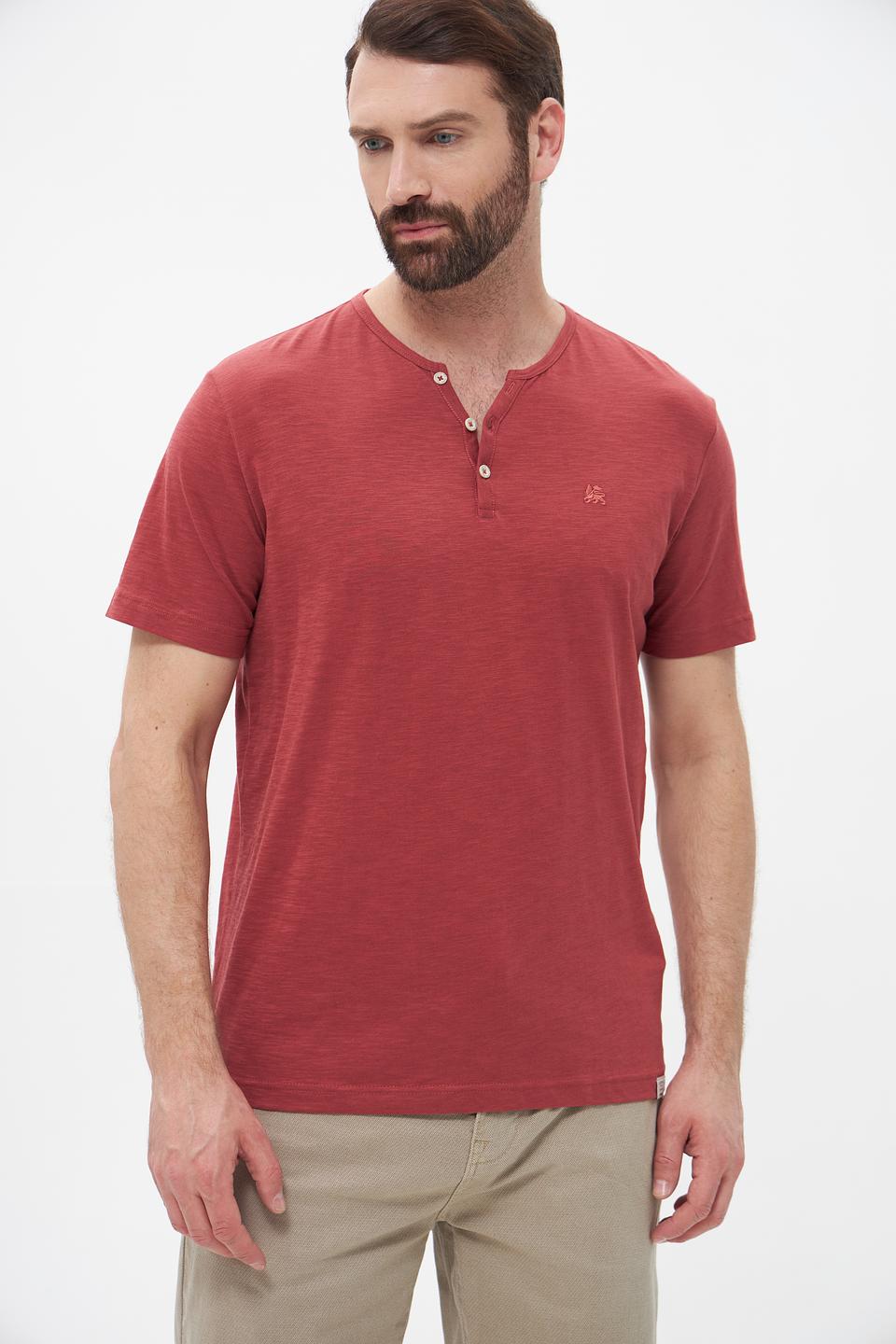 Футболка Lerros с планкой терракотовый