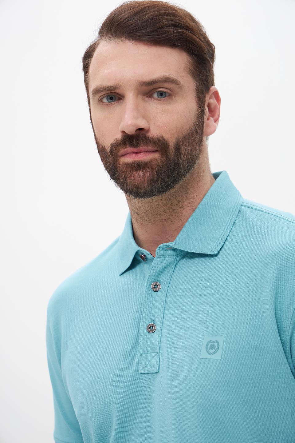 Поло Lerros бирюзовое