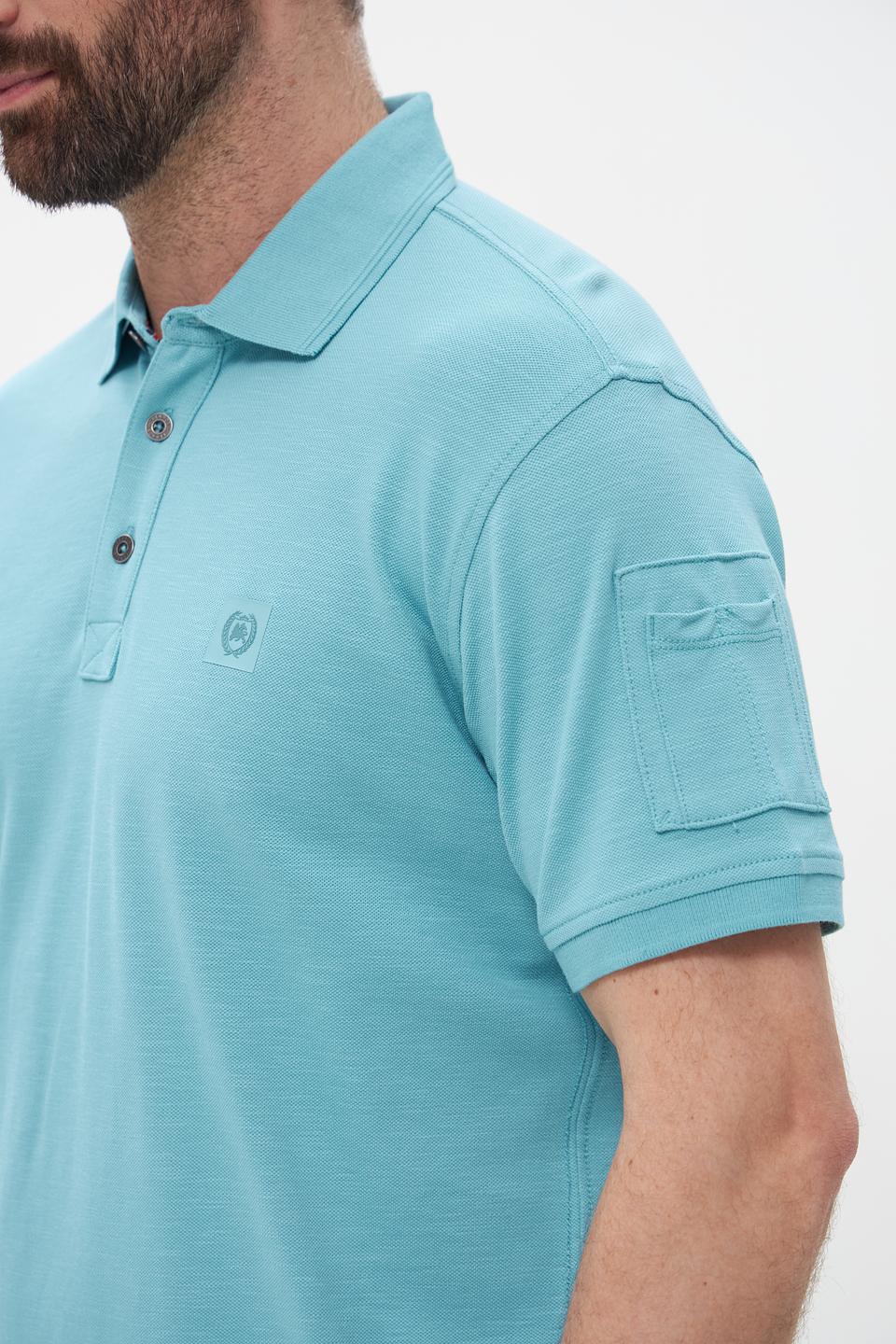 Поло Lerros бирюзовое