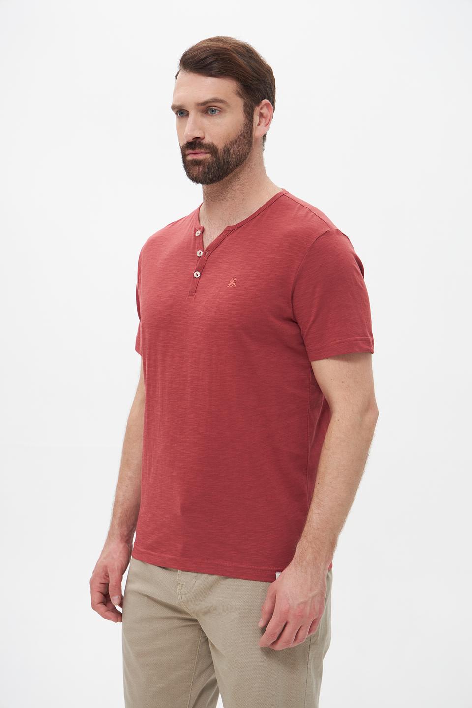 Футболка Lerros с планкой терракотовый