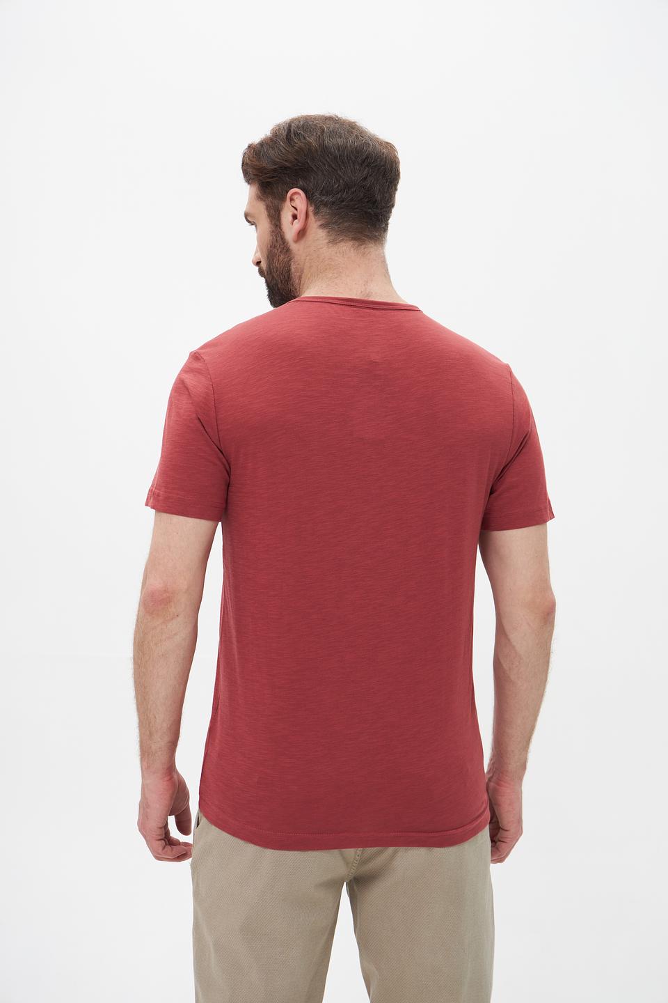 Футболка Lerros с планкой терракотовый