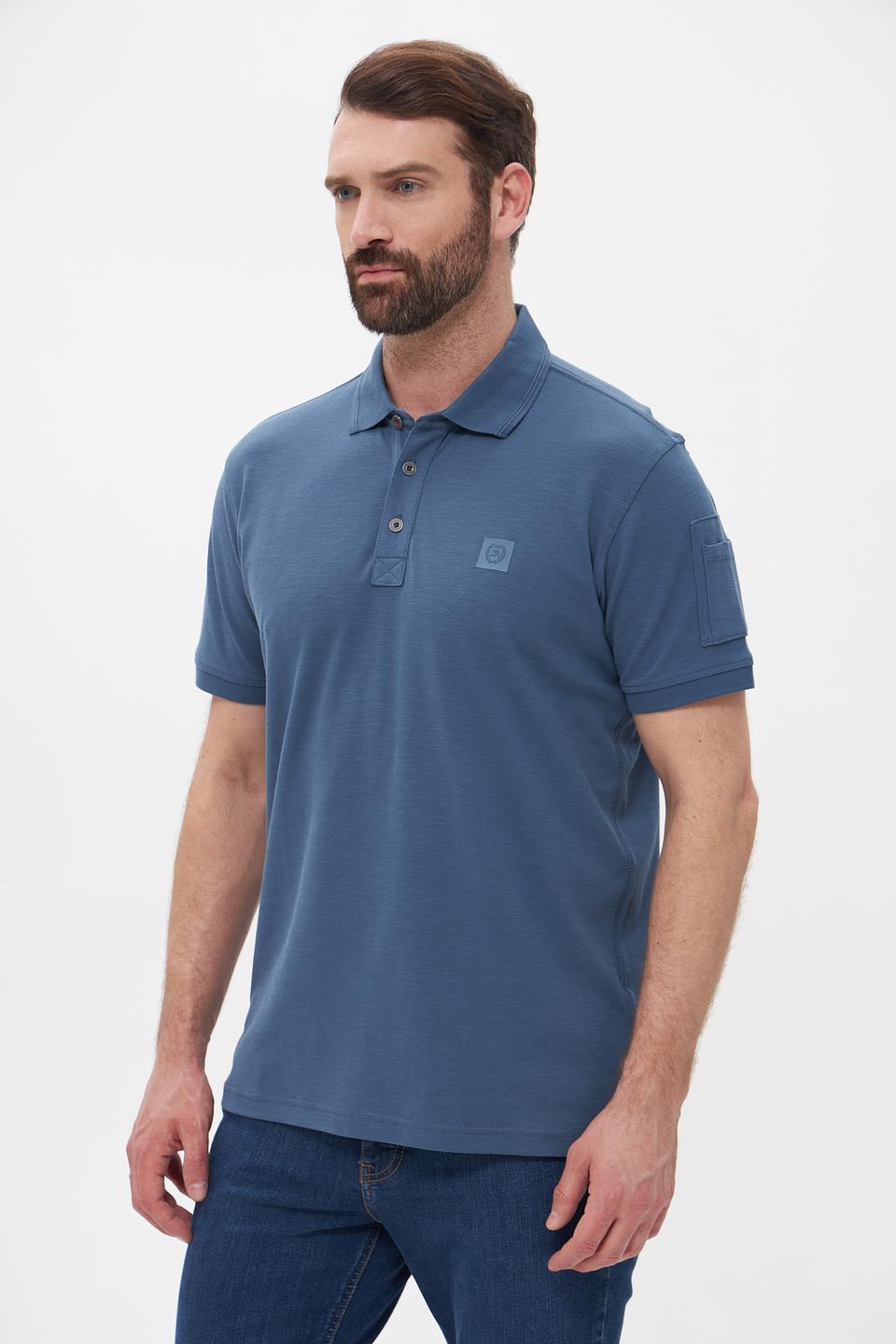 Поло Lerros мужское синее