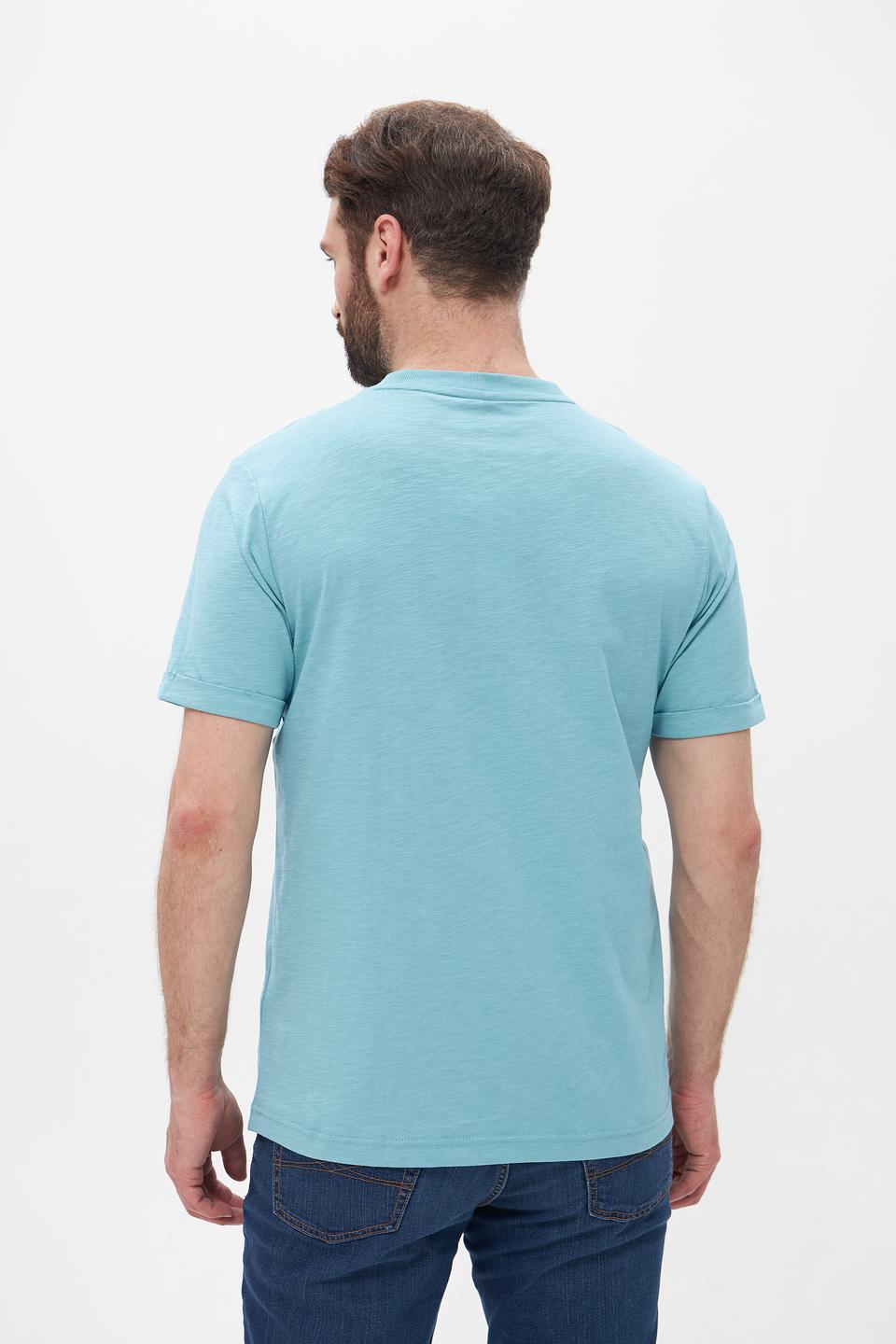 Футболка Lerros бирюзовая с принтом