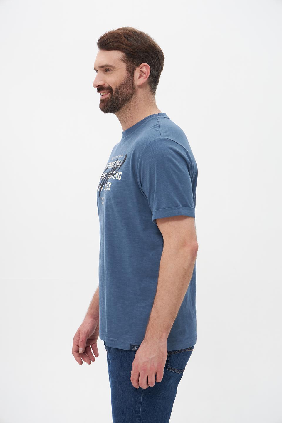 Футболка Lerros с принтом синяя