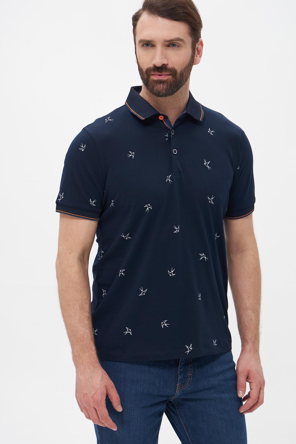 Поло Monte Carlo с принтом птиц