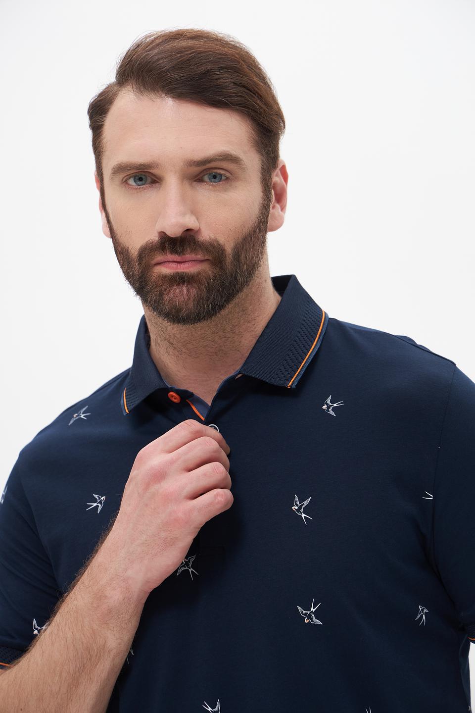 Поло Monte Carlo с принтом птиц