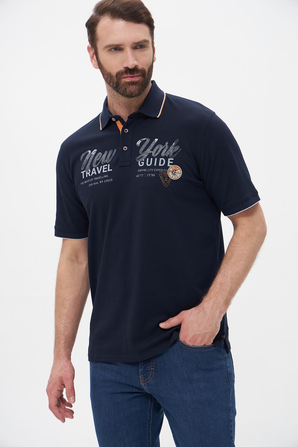 Поло Casa Moda New York темно-синее