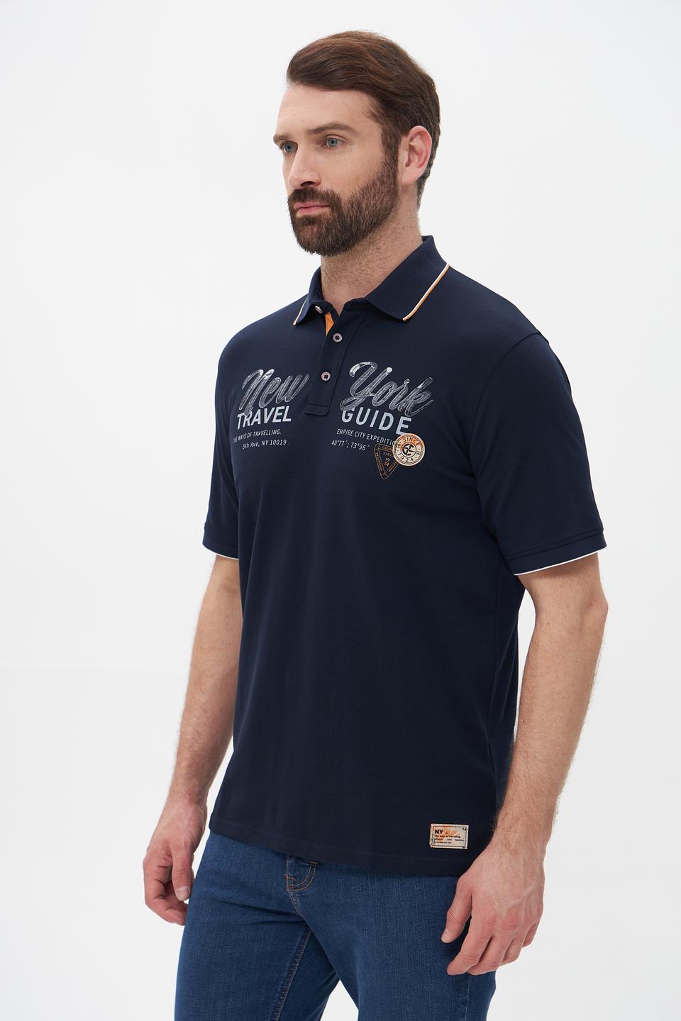 Поло Casa Moda New York темно-синее