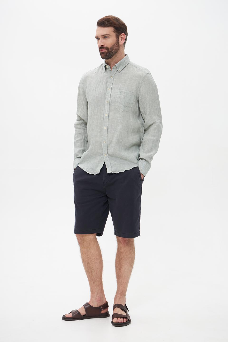 Рубашка Casa Moda лен мятный