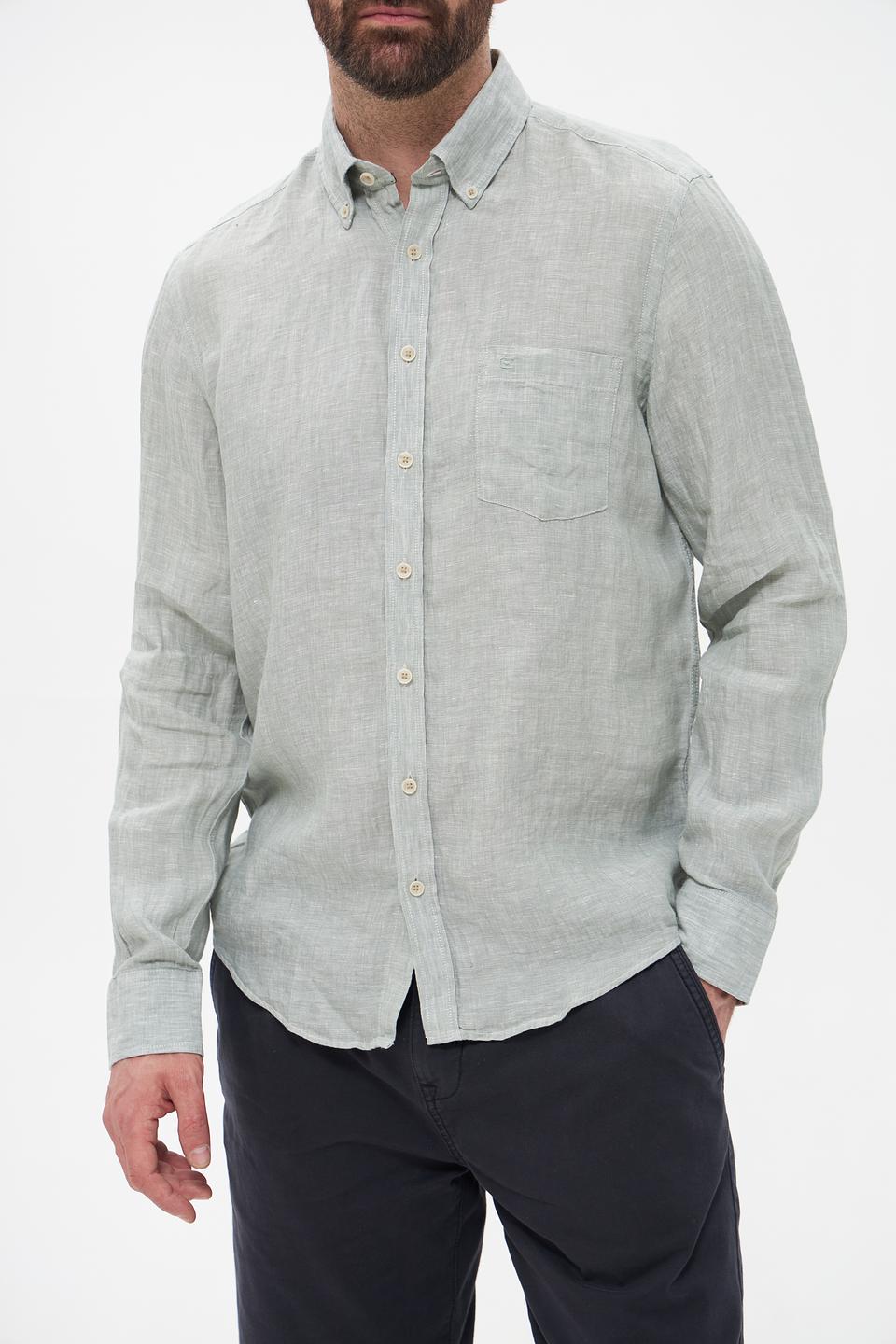 Рубашка Casa Moda лен мятный