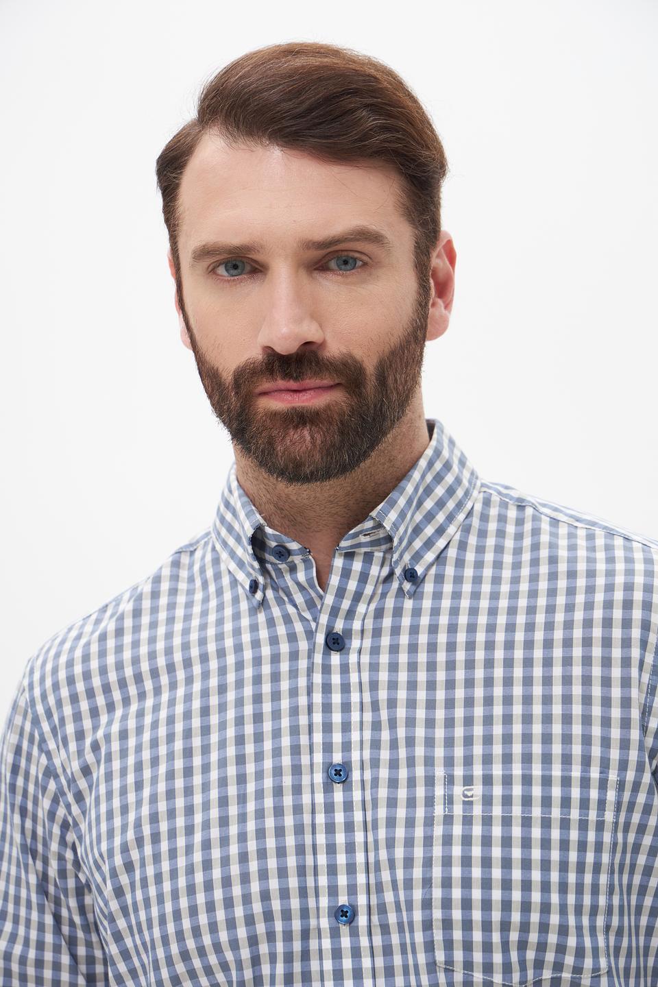 Рубашка кр-рукав Casa Moda в клетку