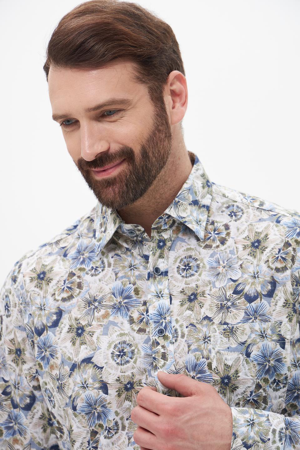 Рубашка Casa Moda с цветочным принтом