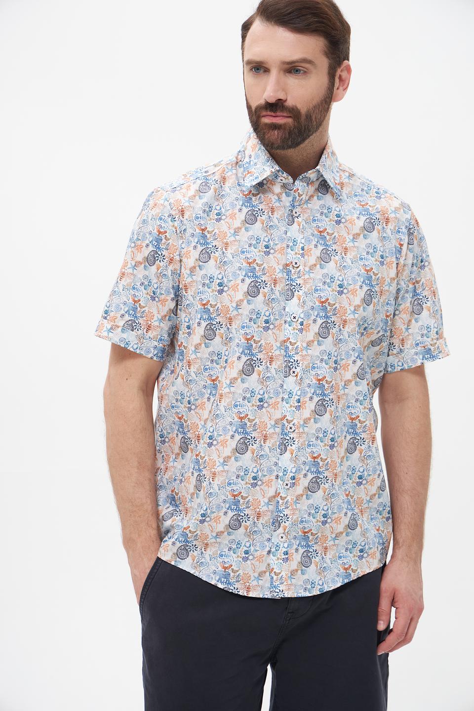 Рубашка кр-рукав Casa Moda с принтом