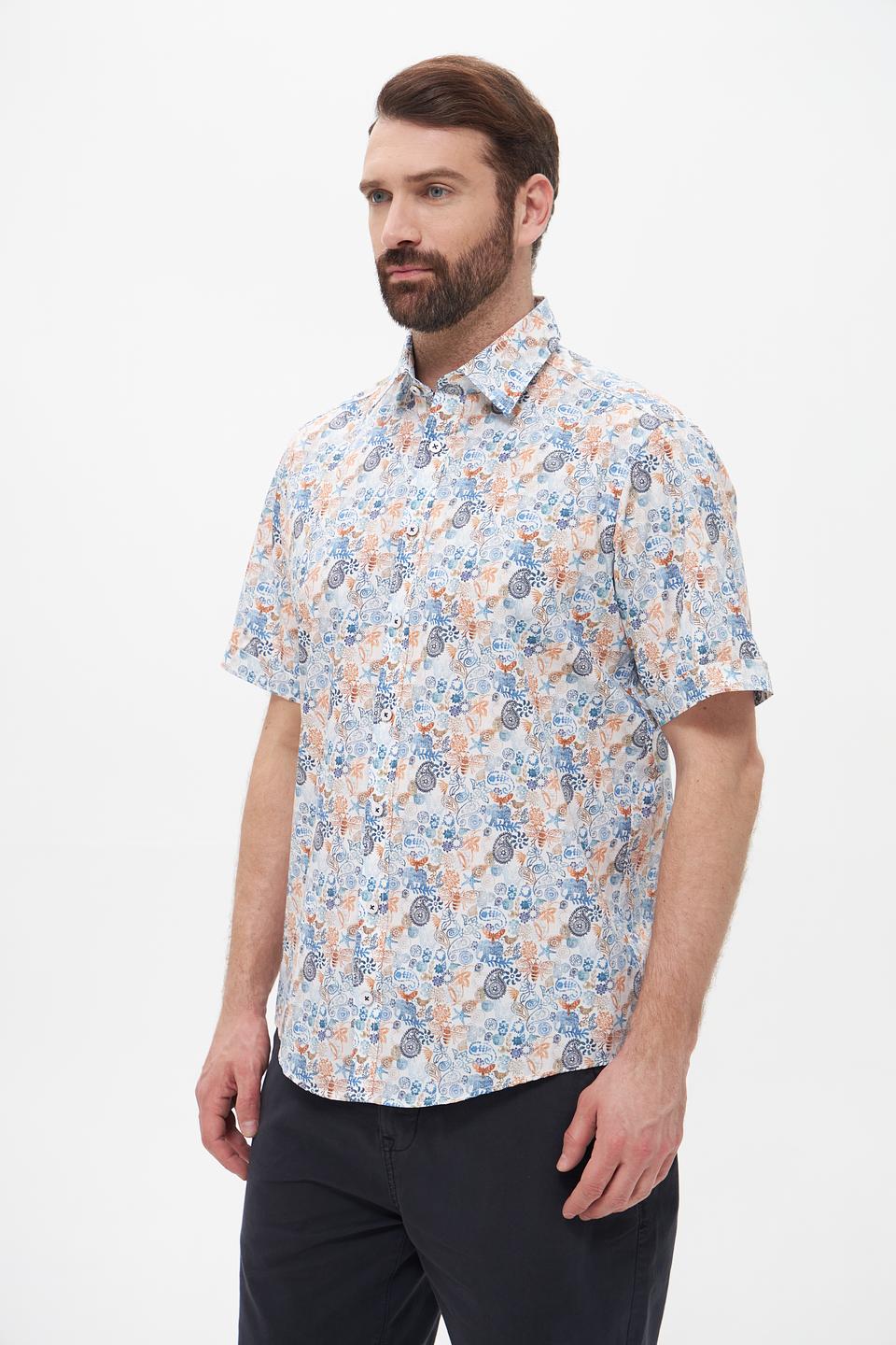 Рубашка кр-рукав Casa Moda с принтом