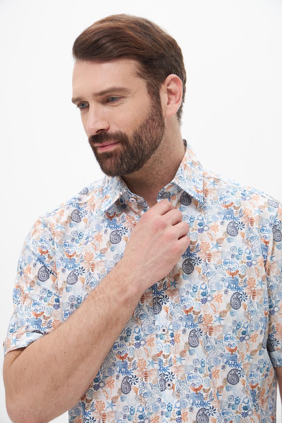 Рубашка кр-рукав Casa Moda с принтом