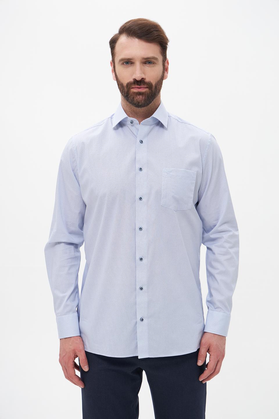 Рубашка Casa Moda голубая приталенная