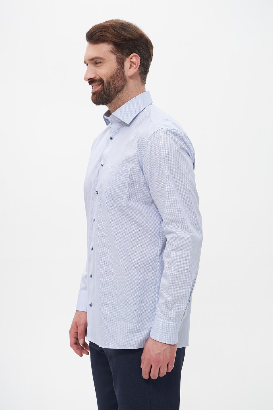 Рубашка Casa Moda голубая приталенная