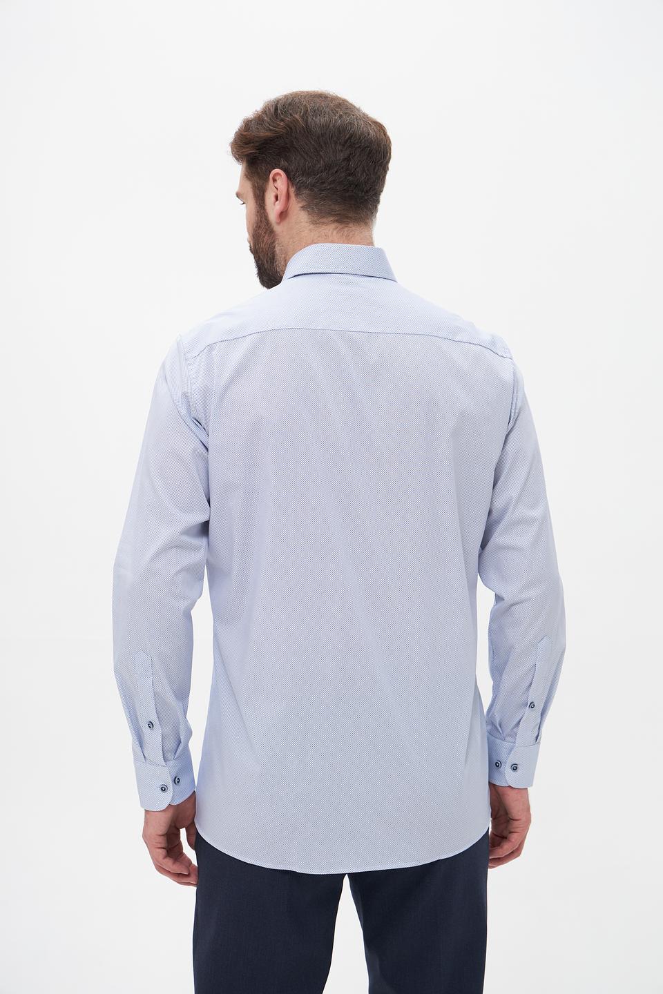 Рубашка Casa Moda голубая приталенная