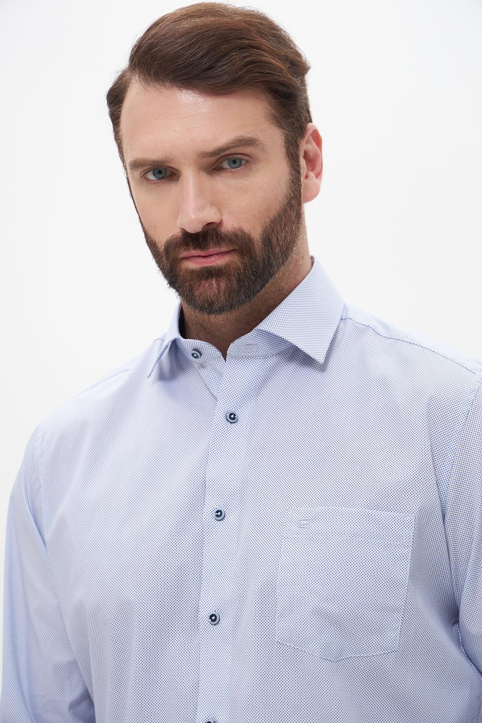 Рубашка Casa Moda голубая приталенная