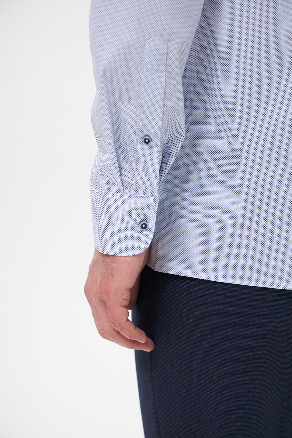 Рубашка Casa Moda голубая приталенная