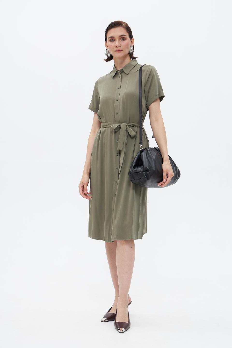 Платье Gerry Weber приталенное оливковое