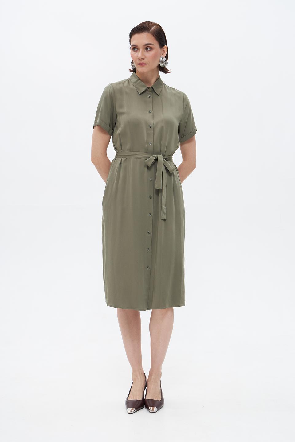 Платье Gerry Weber приталенное оливковое