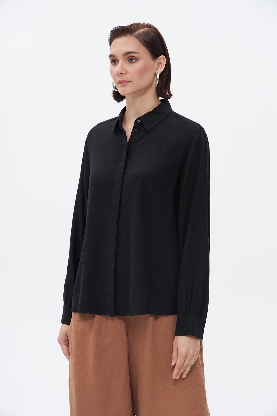 Блуза Taifun чёрная с рукавом 3/4