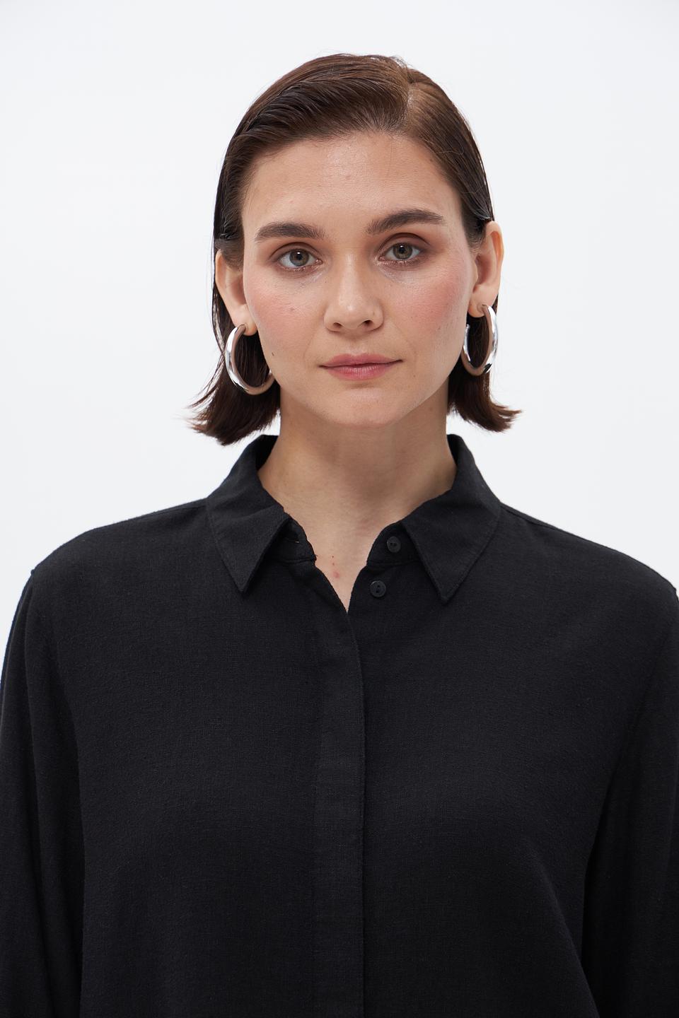 Блуза Taifun чёрная с рукавом 3/4