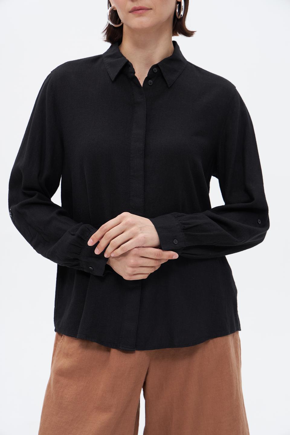 Блуза Taifun чёрная с рукавом 3/4