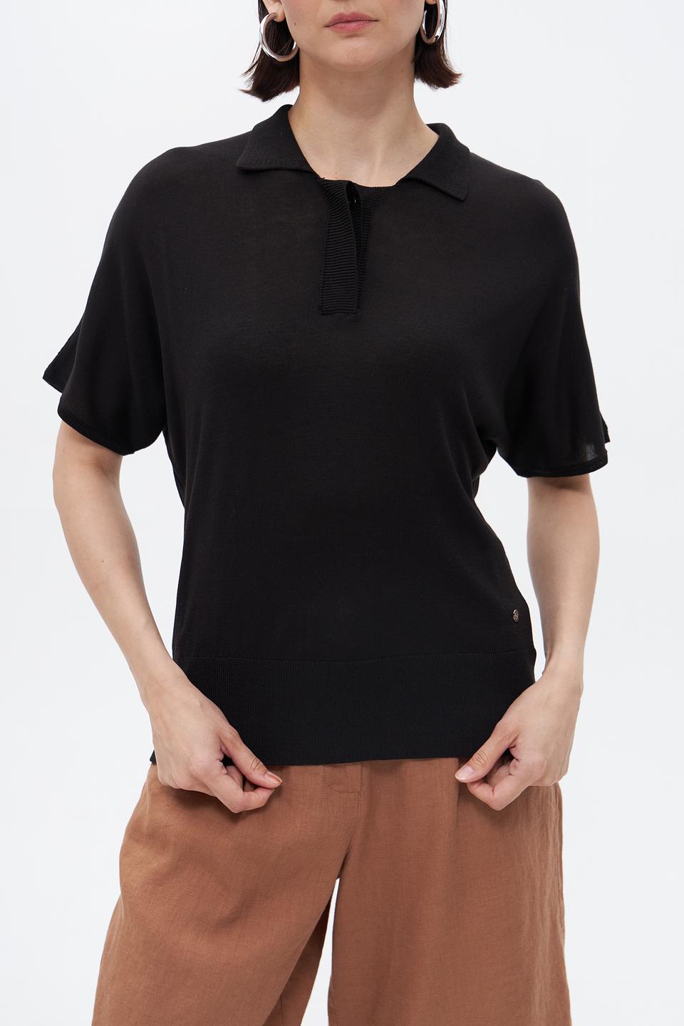 Пуловер Bugatti с воротником-поло