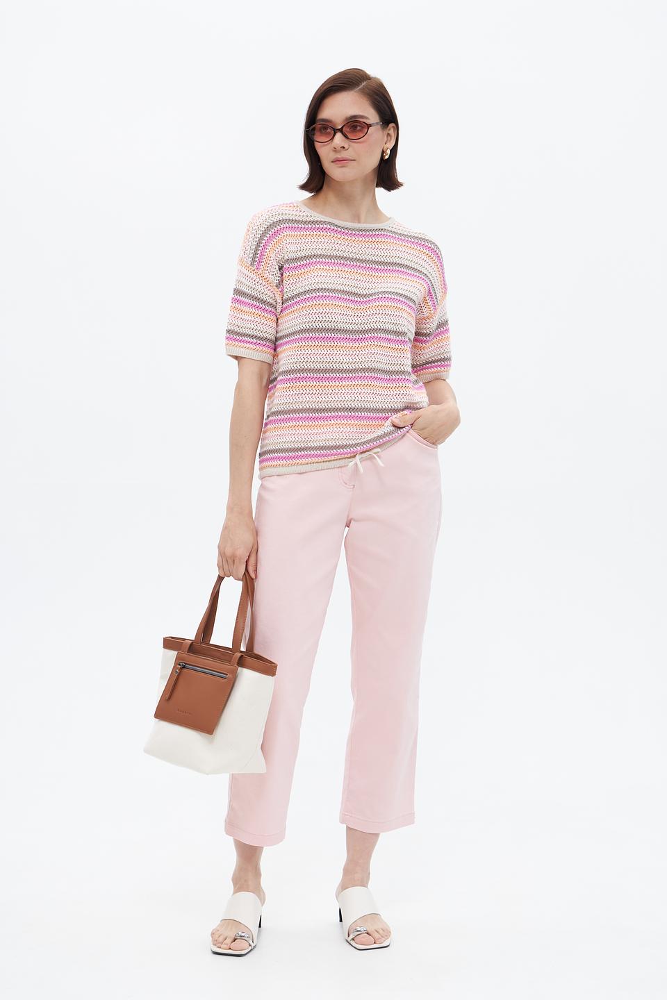 Пуловер Bianca в полоску