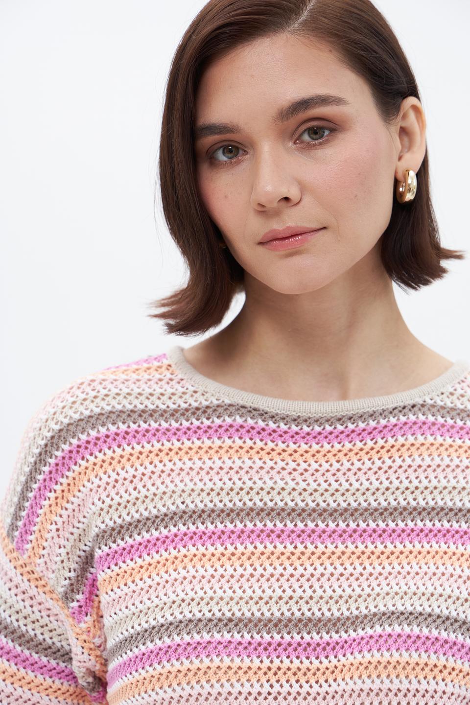 Пуловер Bianca в полоску