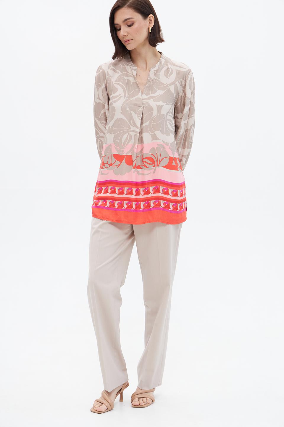 Блузка Betty Barclay с принтом бежевый