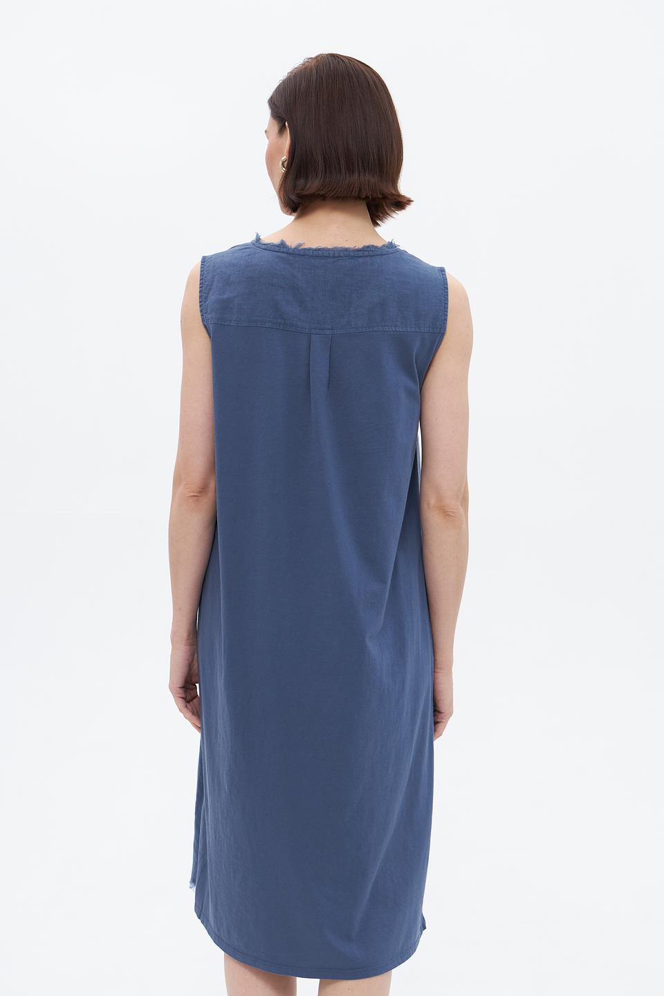 Платье Oui льняное деним