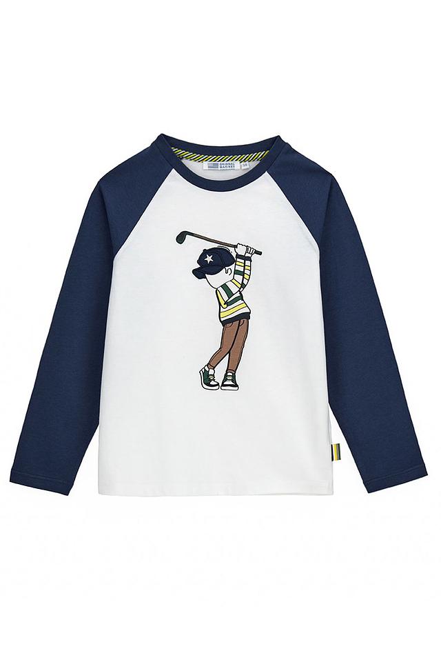 Лонгслив Original Marines с принтом голубой